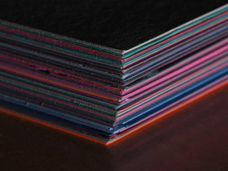 Corner of a Pile of Construction Paper