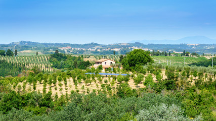 Fototapeta na wymiar Krajobrazy Toskanii