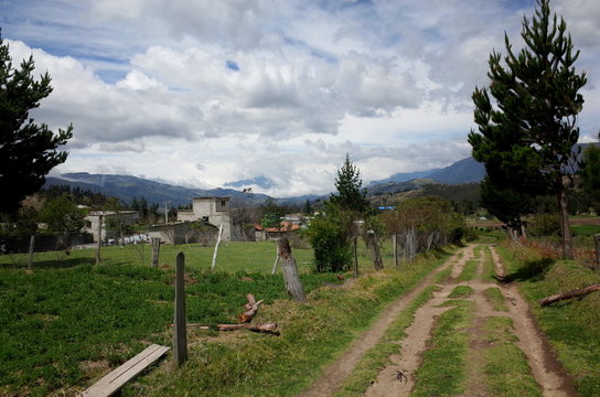 The town of Guayama San Pedro which is passed through on the Quilotoa Loop in the Ecuadorian Andes