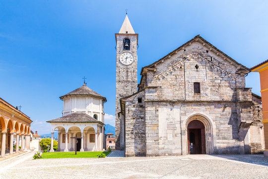Church of Gervasio and Protasio at Baveno, on Lake maggiore, Piedmont, Italy