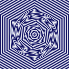 Abstract geometric pattern in white and dark blue or violet color, effect vibrant and pseudo drive