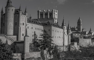 Fototapeta na wymiar Monuments of Segovia, Spain.