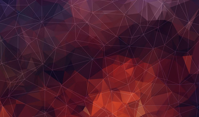Horizontal dark red polygonal background.