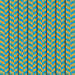 Blue and yellow strip pattern with drop shadow