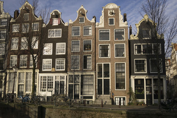 Fototapeta premium Canalhouses in Amsterdam