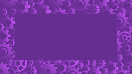 Abstract gears frame background