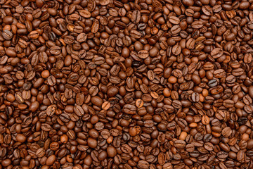 Coffee beans background