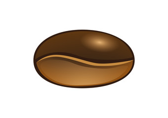 A giant coffee bean. Vector Illustrator