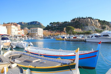 Obraz premium Vieux port de Cassis, Provence-Alpes-Côte d'Azur, France 