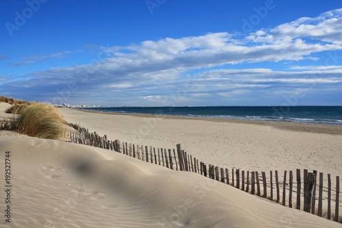 Magnéfique Plage De Sable Fin Du Petit Travers à Carnon