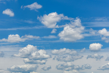 Clouds in a blue sky