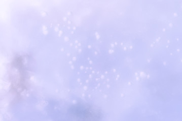 Fototapeta premium background, texture: blue stratum of ice with bubbles