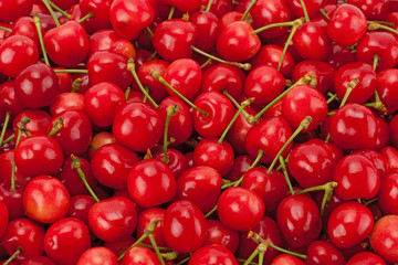 Background of ripe cherries.