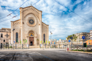 Fototapeta na wymiar Catholic Church in new section of Bari