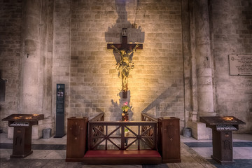 The interior of the Basilica of Saint Nicholas in Bari