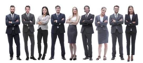 Group of diverse people isolated over white background