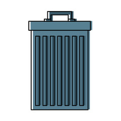 trash can container garbage recycling vector illustration