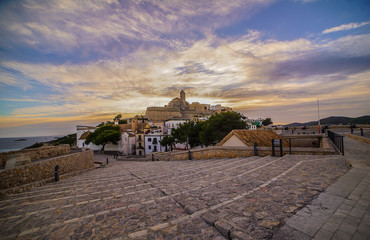 Sunset in Ibiza town