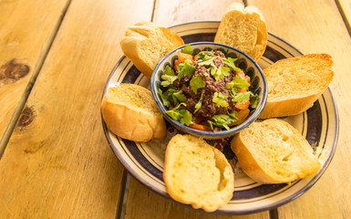 Vegan Olive Tapenade Appetizer 