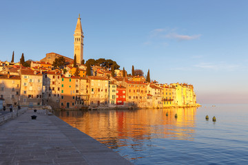 Beautiful sunset at Rovinj