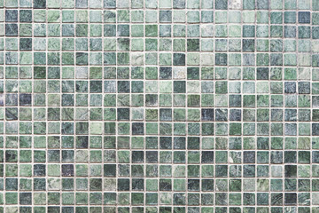 Green marble mosaic tile texture background