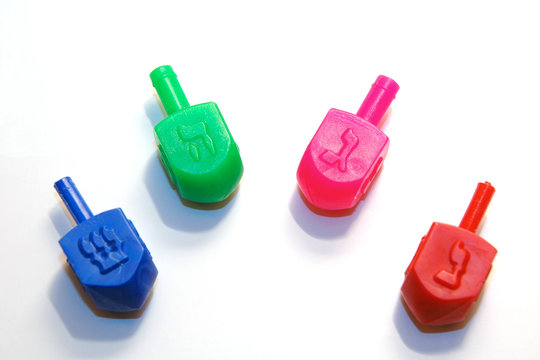 plastic dreidels