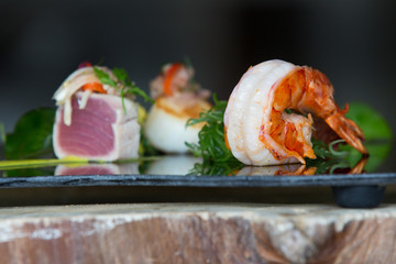Seafood plate