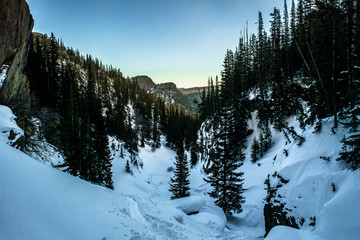 Snowy Sunrise in Colorado