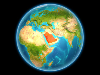 Saudi Arabia on planet Earth