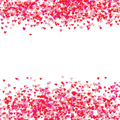 Obraz na płótnie Canvas Heart symbol hand drawn sketch doodle background. Saint Valentine's Day or women's day frame border background vector illustration