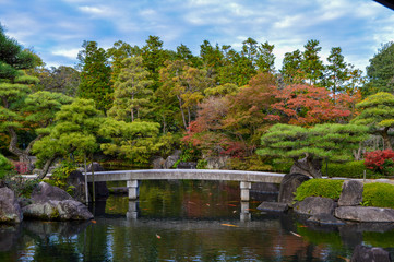 Fototapeta na wymiar Japanese Garden in Autumn