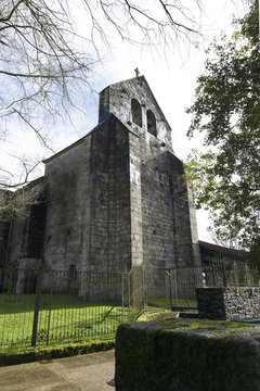 Andra Mari church, in Galdakao, Vizcaya, Spain. Circa XIII century. Spain Heritage Site since 1931.