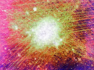 Exploding Light Beam Ray Abstract 