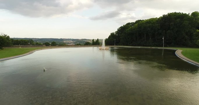 Mirror Lake in Eden Park, Cincinnati Ohio 