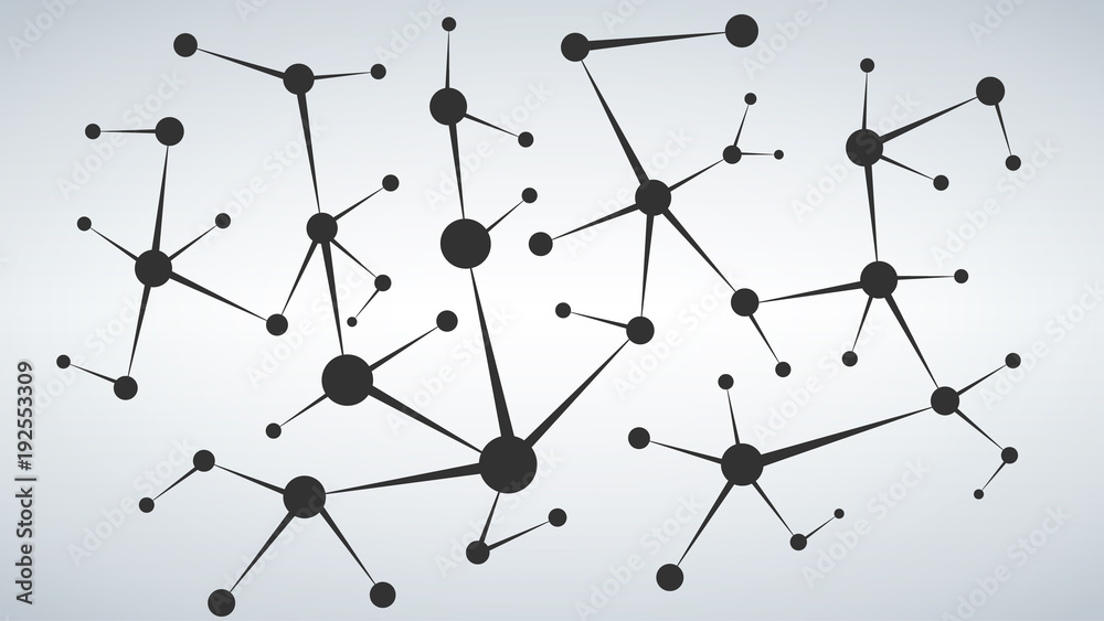 Poster vector network and connection background for your presentation.