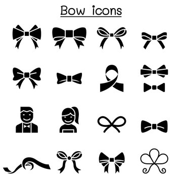 Bow & Ribbon icon set