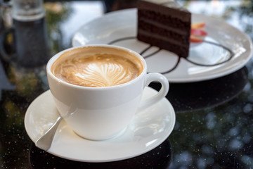 White coffee cup
