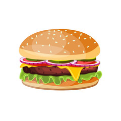 Delicious hamburger icons