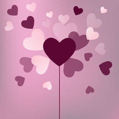 background with hearts, valentine