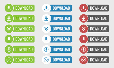 Obraz premium download button vector