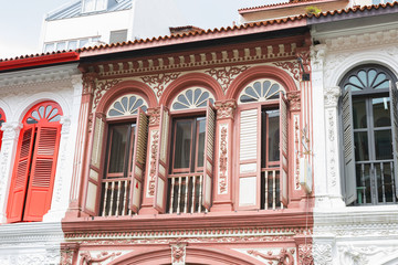 Obraz premium Сингапур. Этническая архитектура города.