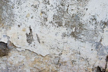 Obraz premium Cracked and peeling paint old wall background. Classic grunge texture.