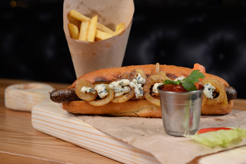 hotdog, isolated, dog, hot-dog