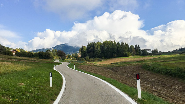 Road in the dolomite Alps
