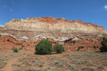 Slick Rock Divide in Capitol Reef National Park. Utah. USA