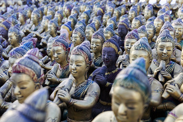 Phra Aphai Mani statue. He is a famous character in thai folklore. At ra yong beach Thaialnd