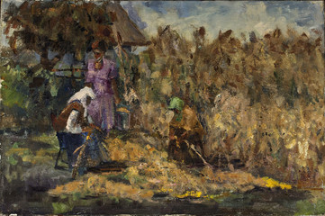 Oil painting, handmade