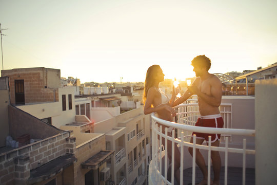 Date on the terrace