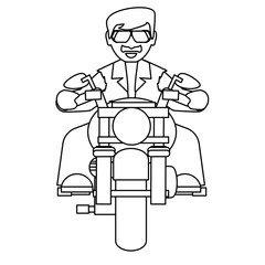 Motorcycle biker design