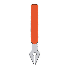 fountain pen icon image vector illustration design
